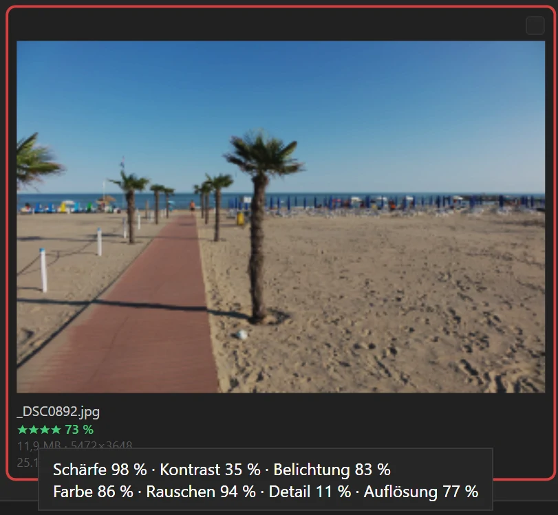 Bildanalyse – Detailansicht